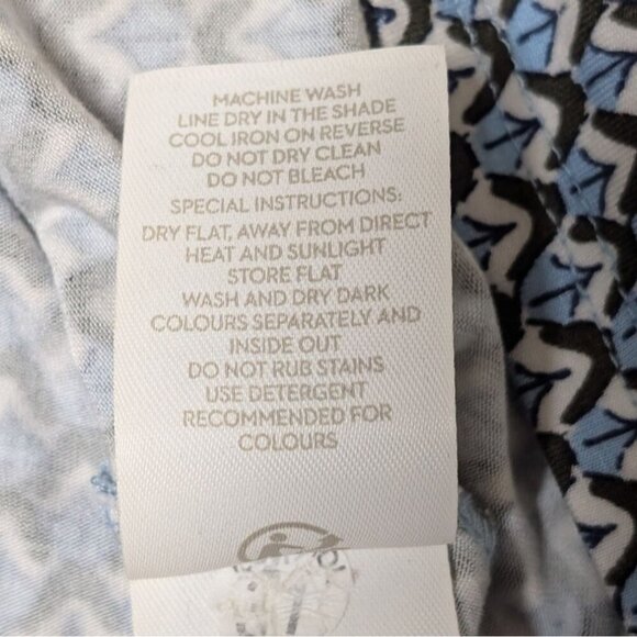 Boden Amelie Jersey Dress Womens UK 10R US 6R Blue Geometric Print Short Sleeve - Picture 5 of 6